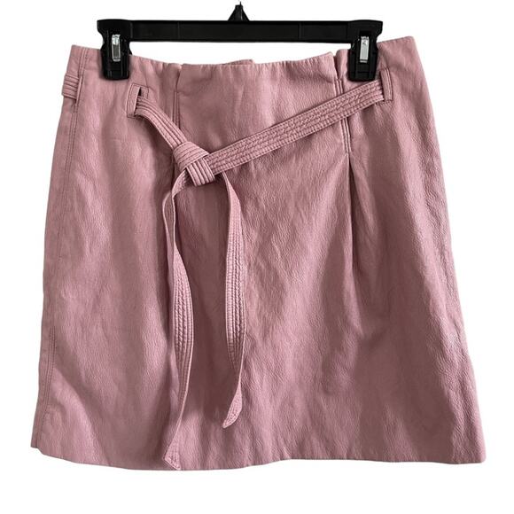 New ~ FREE PEOPLE ~ Swoon Payton Faux Leather Paper Bag Skirt Sz 10 VACAY - Picture 1 of 6